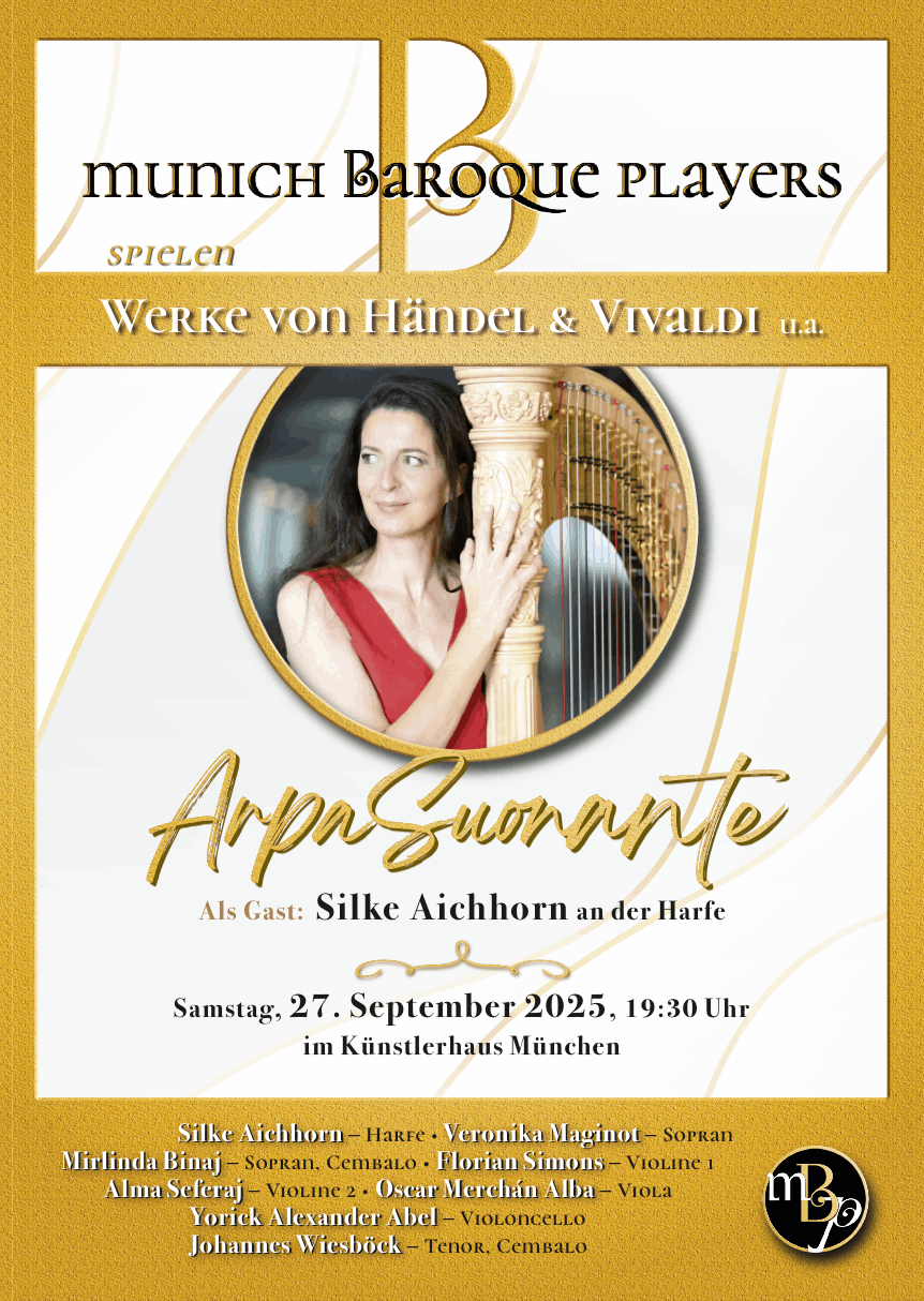 Munich Baroque Players – Arpa Suonante 27.09.25 im Künstlerhaus München